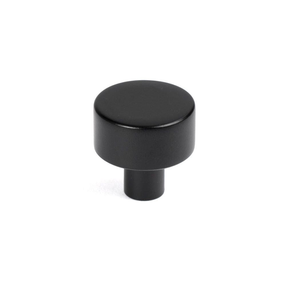 From The Anvil - Matt Black Kelso Cabinet Knob - 25mm (No rose) | Sku. 50338 | Trade Door Handles.