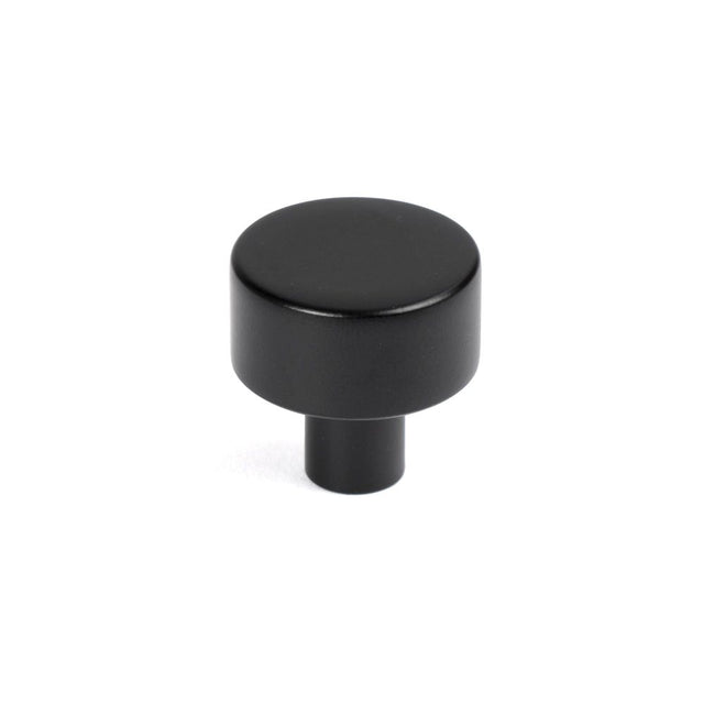 From The Anvil - Matt Black Kelso Cabinet Knob - 25mm (No rose) | Sku. 50338 | Trade Door Handles.