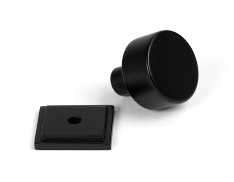 From The Anvil - Matt Black Kelso Cabinet Knob - 25mm (Square) | Sku. 50339 | Trade Door Handles.