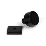 From The Anvil - Matt Black Kelso Cabinet Knob - 25mm (Square) | Sku. 50339 | Trade Door Handles.