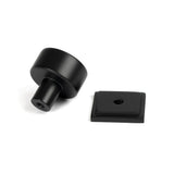 From The Anvil - Matt Black Kelso Cabinet Knob - 25mm (Square) | Sku. 50339 | Trade Door Handles.
