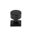 From The Anvil - Matt Black Kelso Cabinet Knob - 25mm (Square) | Sku. 50339 | Trade Door Handles.
