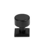From The Anvil - Matt Black Kelso Cabinet Knob - 25mm (Square) | Sku. 50339 | Trade Door Handles.