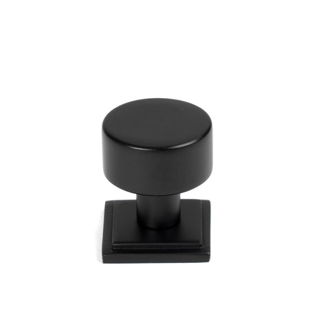 From The Anvil - Matt Black Kelso Cabinet Knob - 25mm (Square) | Sku. 50339 | Trade Door Handles.