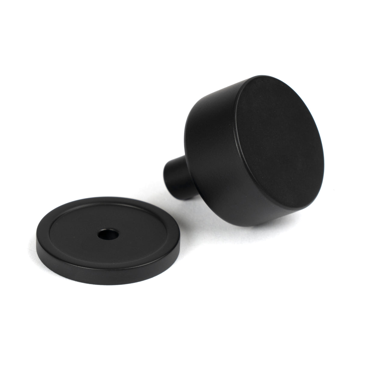 From The Anvil - Matt Black Kelso Cabinet Knob - 32mm (Plain) | Sku. 50340 | Trade Door Handles.