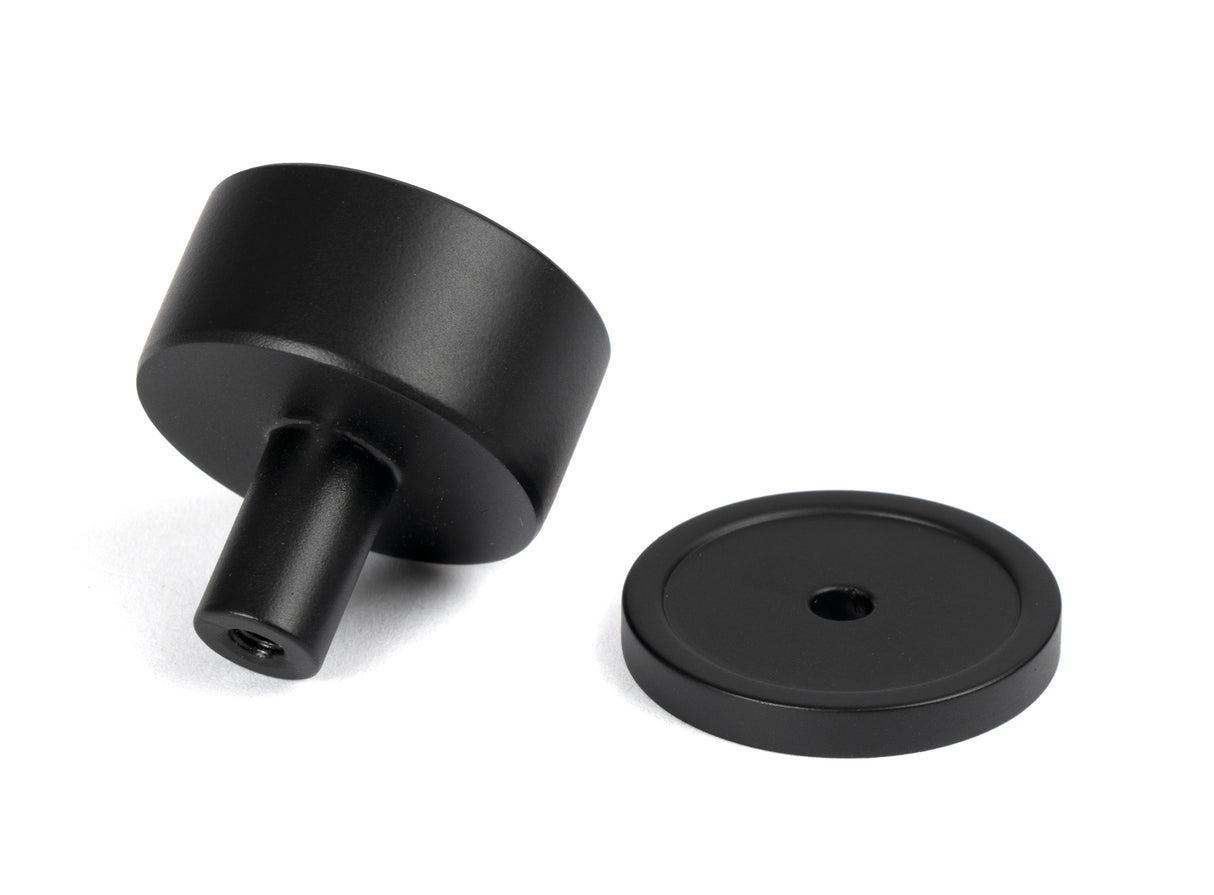 From The Anvil - Matt Black Kelso Cabinet Knob - 32mm (Plain) | Sku. 50340 | Trade Door Handles.
