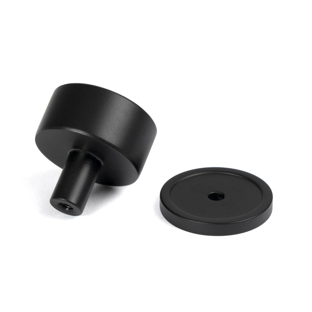 From The Anvil - Matt Black Kelso Cabinet Knob - 32mm (Plain) | Sku. 50340 | Trade Door Handles.