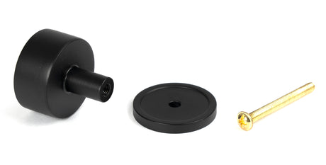 From The Anvil - Matt Black Kelso Cabinet Knob - 32mm (Plain) | Sku. 50340 | Trade Door Handles.
