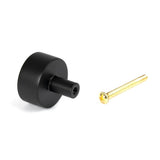 From The Anvil - Matt Black Kelso Cabinet Knob - 32mm (No rose) | Sku. 50341 | Trade Door Handles.