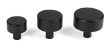 From The Anvil - Matt Black Kelso Cabinet Knob - 32mm (No rose) | Sku. 50341 | Trade Door Handles.