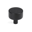 From The Anvil - Matt Black Kelso Cabinet Knob - 32mm (No rose) | Sku. 50341 | Trade Door Handles.