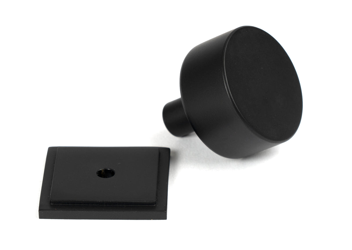 From The Anvil - Matt Black Kelso Cabinet Knob - 32mm (Square) | Sku. 50342 | Trade Door Handles.