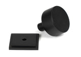 From The Anvil - Matt Black Kelso Cabinet Knob - 32mm (Square) | Sku. 50342 | Trade Door Handles.