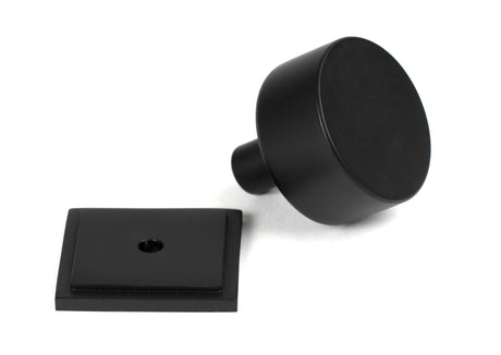 From The Anvil - Matt Black Kelso Cabinet Knob - 32mm (Square) | Sku. 50342 | Trade Door Handles.