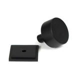 From The Anvil - Matt Black Kelso Cabinet Knob - 32mm (Square) | Sku. 50342 | Trade Door Handles.