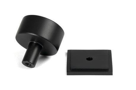 From The Anvil - Matt Black Kelso Cabinet Knob - 32mm (Square) | Sku. 50342 | Trade Door Handles.