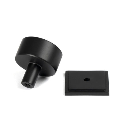 From The Anvil - Matt Black Kelso Cabinet Knob - 32mm (Square) | Sku. 50342 | Trade Door Handles.
