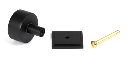 From The Anvil - Matt Black Kelso Cabinet Knob - 32mm (Square) | Sku. 50342 | Trade Door Handles.