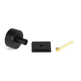 From The Anvil - Matt Black Kelso Cabinet Knob - 32mm (Square) | Sku. 50342 | Trade Door Handles.