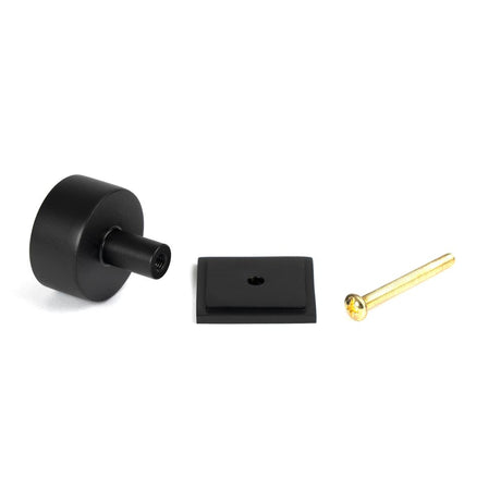 From The Anvil - Matt Black Kelso Cabinet Knob - 32mm (Square) | Sku. 50342 | Trade Door Handles.