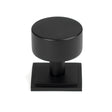 From The Anvil - Matt Black Kelso Cabinet Knob - 32mm (Square) | Sku. 50342 | Trade Door Handles.