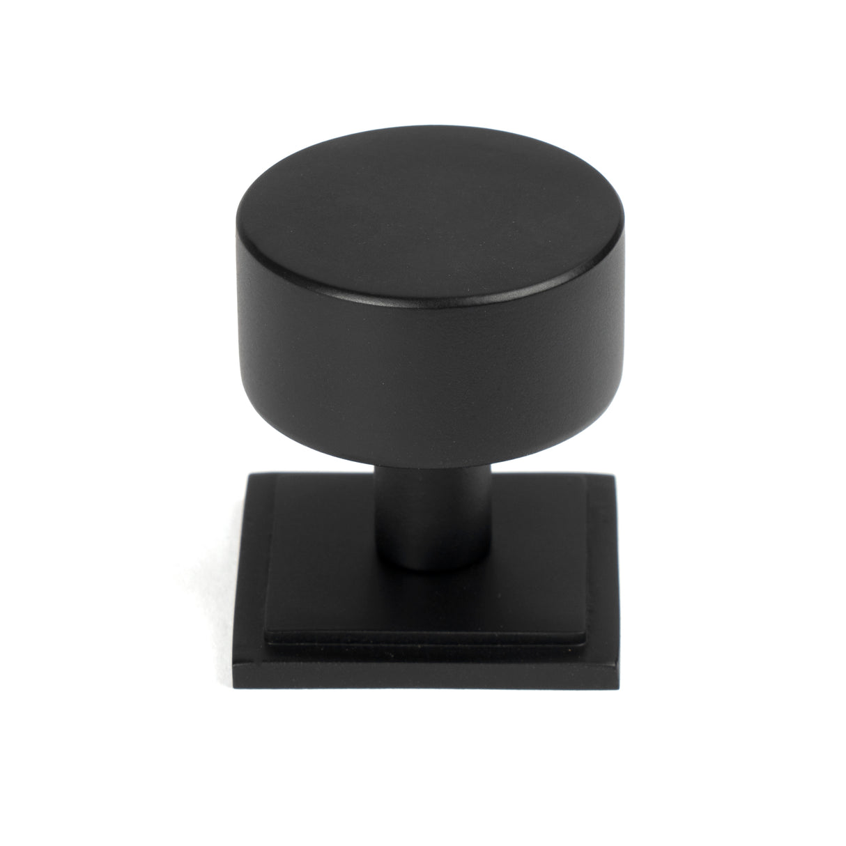 From The Anvil - Matt Black Kelso Cabinet Knob - 32mm (Square) | Sku. 50342 | Trade Door Handles.