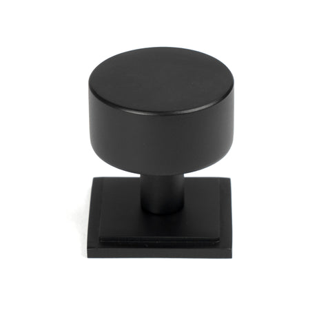 From The Anvil - Matt Black Kelso Cabinet Knob - 32mm (Square) | Sku. 50342 | Trade Door Handles.