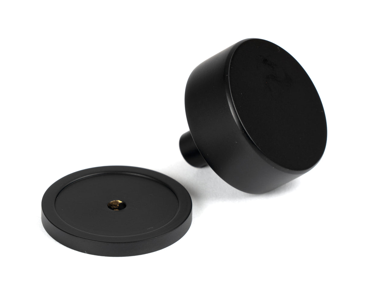From The Anvil - Matt Black Kelso Cabinet Knob - 38mm (Plain) | Sku. 50343 | Trade Door Handles.