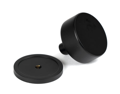 From The Anvil - Matt Black Kelso Cabinet Knob - 38mm (Plain) | Sku. 50343 | Trade Door Handles.