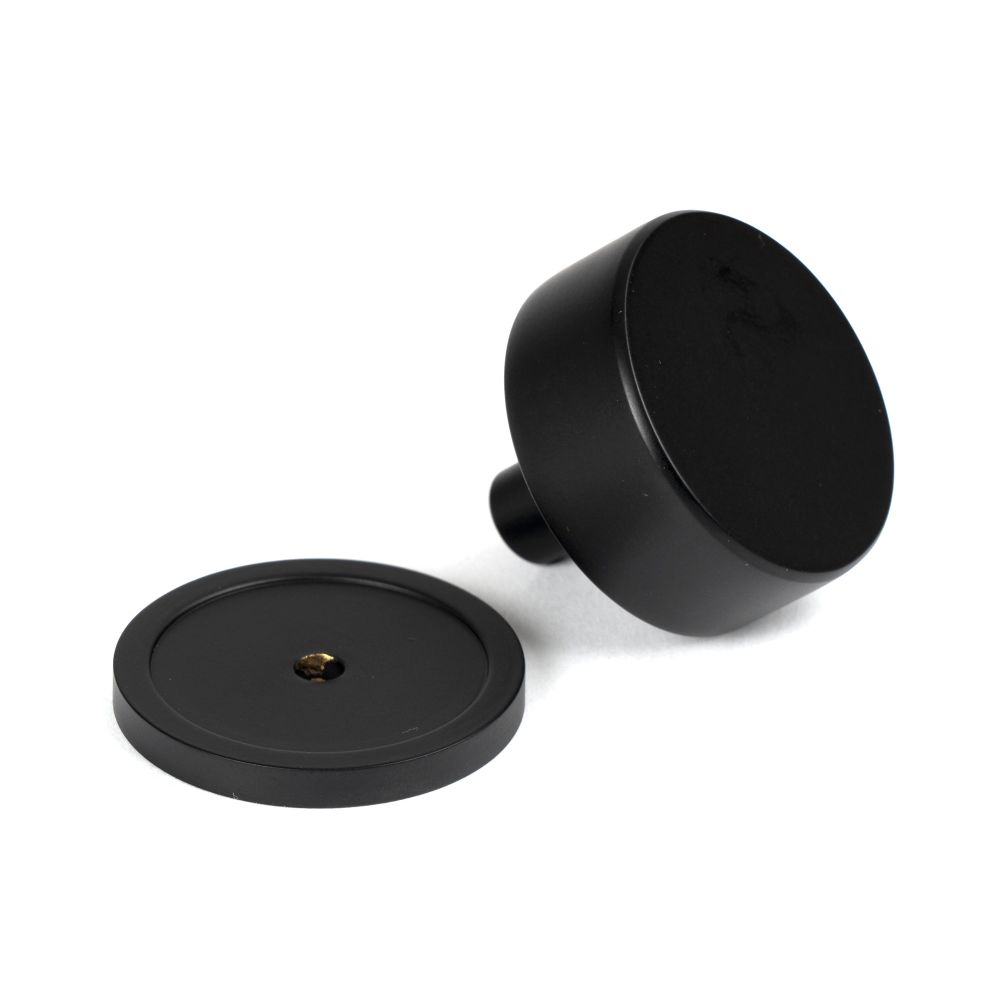 From The Anvil - Matt Black Kelso Cabinet Knob - 38mm (Plain) | Sku. 50343 | Trade Door Handles.