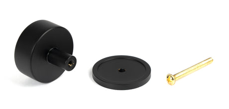 From The Anvil - Matt Black Kelso Cabinet Knob - 38mm (Plain) | Sku. 50343 | Trade Door Handles.