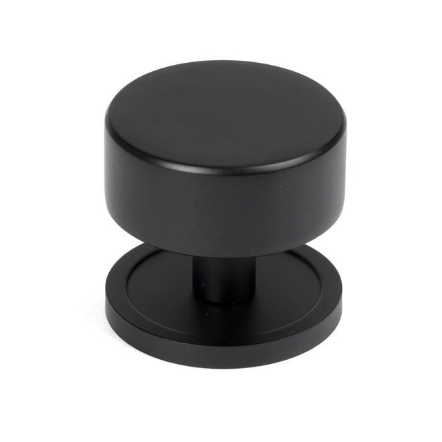 From The Anvil - Matt Black Kelso Cabinet Knob - 38mm (Plain) | Sku. 50343 | Trade Door Handles.
