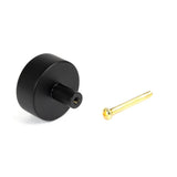 From The Anvil - Matt Black Kelso Cabinet Knob - 38mm (No rose) | Sku. 50344 | Trade Door Handles.