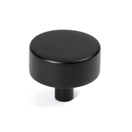 From The Anvil - Matt Black Kelso Cabinet Knob - 38mm (No rose) | Sku. 50344 | Trade Door Handles.