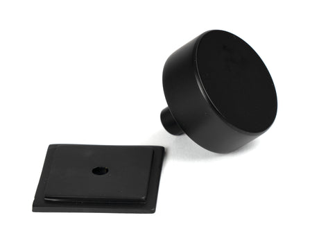 From The Anvil - Matt Black Kelso Cabinet Knob - 38mm (Square) | Sku. 50345 | Trade Door Handles.