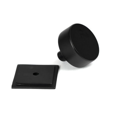 From The Anvil - Matt Black Kelso Cabinet Knob - 38mm (Square) | Sku. 50345 | Trade Door Handles.