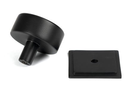 From The Anvil - Matt Black Kelso Cabinet Knob - 38mm (Square) | Sku. 50345 | Trade Door Handles.