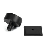 From The Anvil - Matt Black Kelso Cabinet Knob - 38mm (Square) | Sku. 50345 | Trade Door Handles.