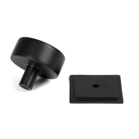 From The Anvil - Matt Black Kelso Cabinet Knob - 38mm (Square) | Sku. 50345 | Trade Door Handles.