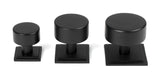 From The Anvil - Matt Black Kelso Cabinet Knob - 38mm (Square) | Sku. 50345 | Trade Door Handles.