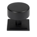 From The Anvil - Matt Black Kelso Cabinet Knob - 38mm (Square) | Sku. 50345 | Trade Door Handles.