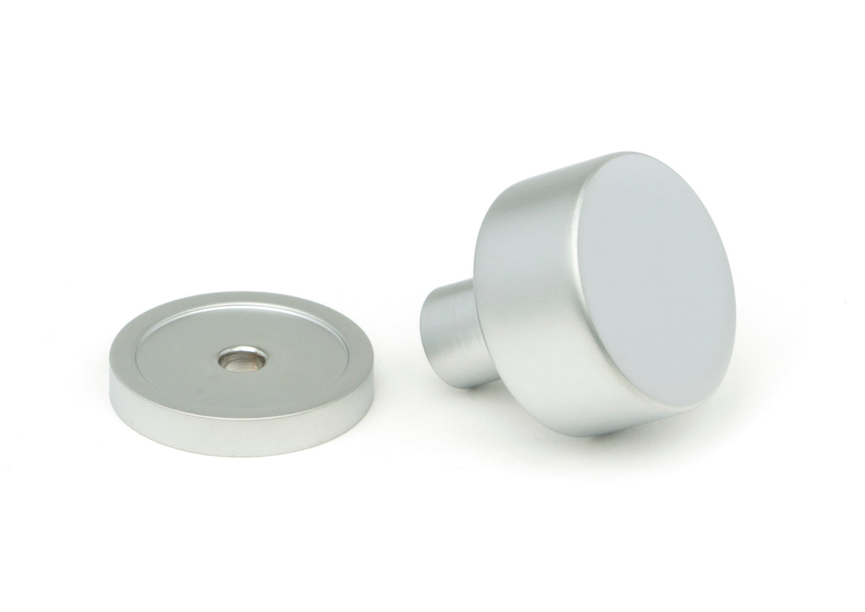 From The Anvil - Satin Chrome Kelso Cabinet Knob - 25mm (Plain) | Sku. 50349 | Trade Door Handles.