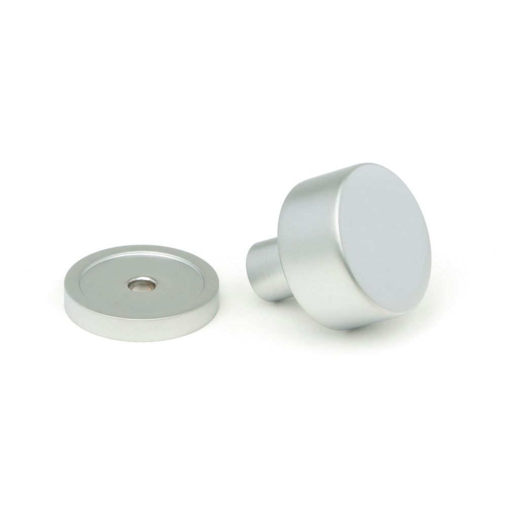 From The Anvil - Satin Chrome Kelso Cabinet Knob - 25mm (Plain) | Sku. 50349 | Trade Door Handles.