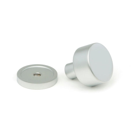 From The Anvil - Satin Chrome Kelso Cabinet Knob - 25mm (Plain) | Sku. 50349 | Trade Door Handles.
