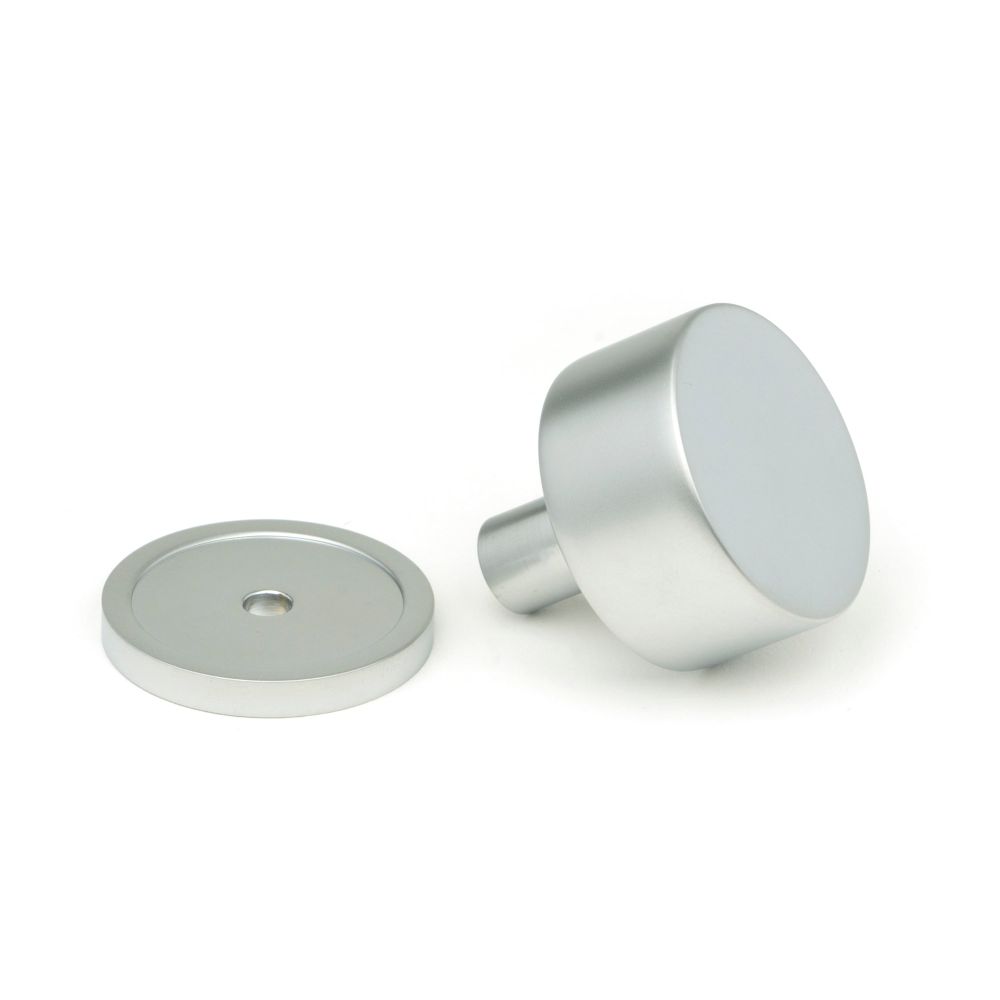 From The Anvil - Satin Chrome Kelso Cabinet Knob - 32mm (Plain) | Sku. 50352 | Trade Door Handles.