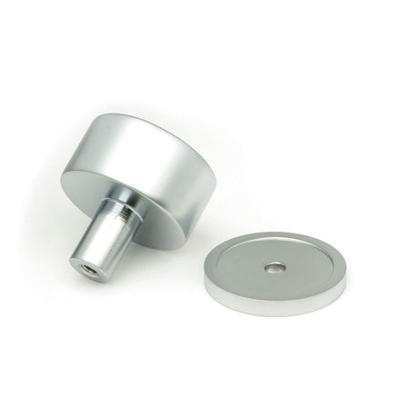 From The Anvil - Satin Chrome Kelso Cabinet Knob - 32mm (Plain) | Sku. 50352 | Trade Door Handles.