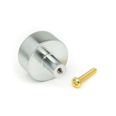 From The Anvil - Satin Chrome Kelso Cabinet Knob - 32mm (No rose) | Sku. 50353 | Trade Door Handles.