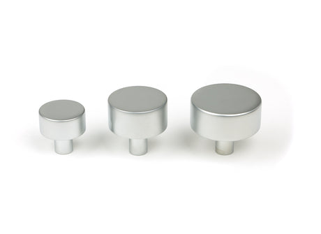 From The Anvil - Satin Chrome Kelso Cabinet Knob - 32mm (No rose) | Sku. 50353 | Trade Door Handles.