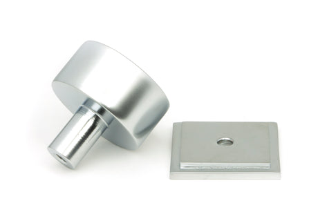 From The Anvil - Satin Chrome Kelso Cabinet Knob - 32mm (Square) | Sku. 50354 | Trade Door Handles.