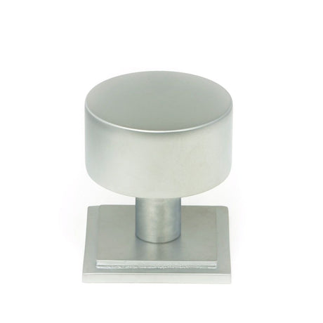 From The Anvil - Satin Chrome Kelso Cabinet Knob - 32mm (Square) | Sku. 50354 | Trade Door Handles.